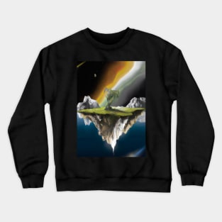 Flying Island Outer Space Crewneck Sweatshirt